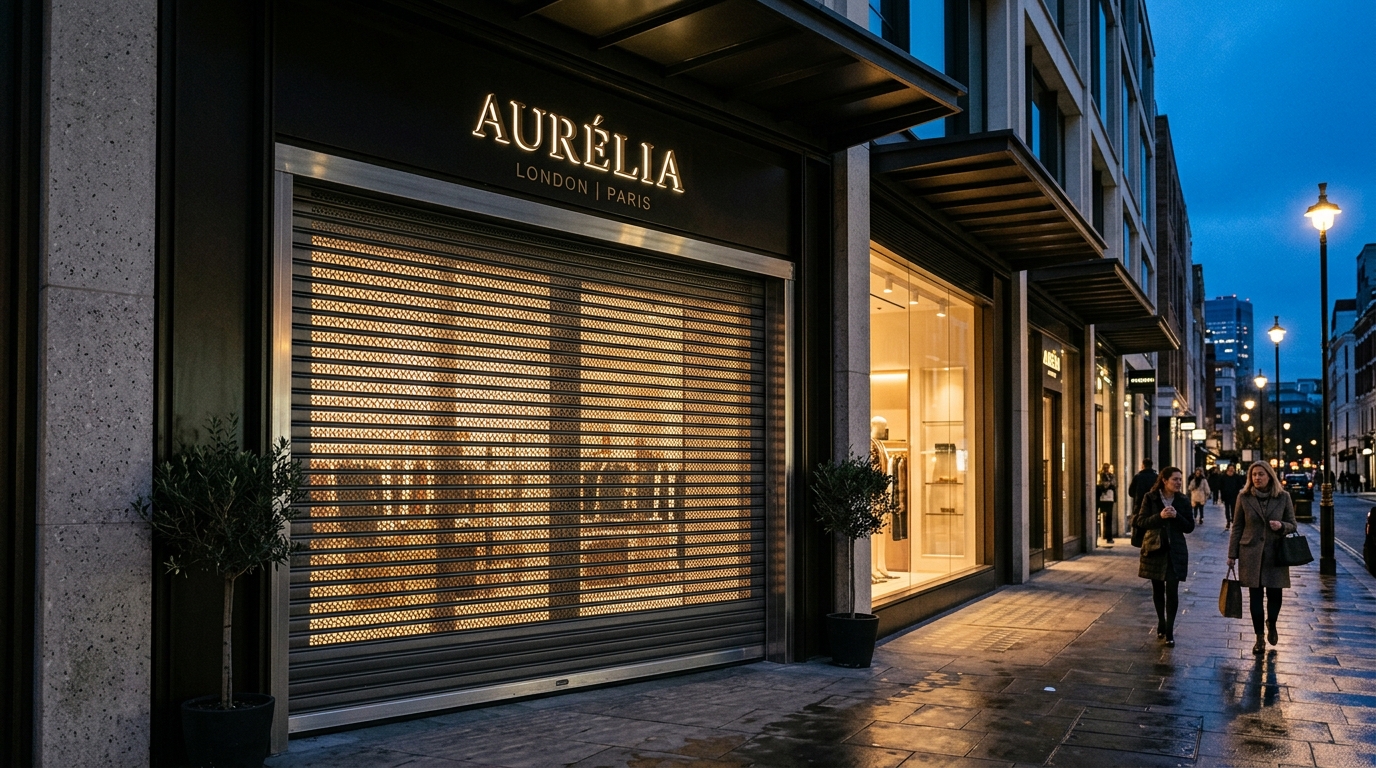Şişli Lüks Butik Mikro Perfore Güvenlikli Kepenk